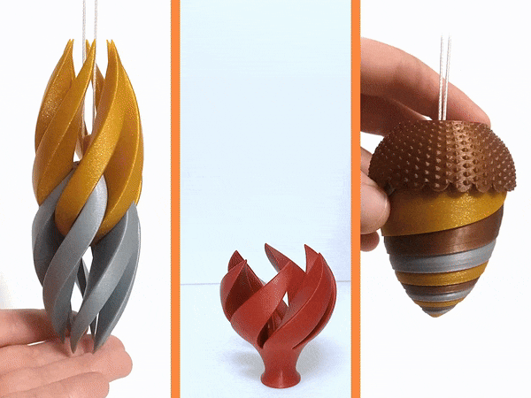 Mô hình cây thông xoắn ốc Giáng Sinh (dùng cho máy in 1 trục đùn) - Image 2