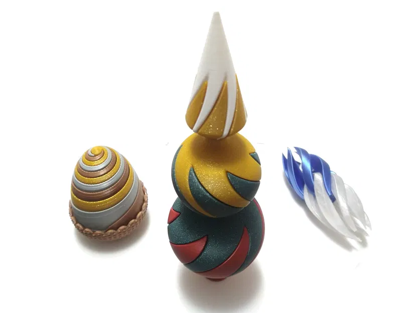 Mô hình cây thông xoắn ốc Giáng Sinh (dùng cho máy in 1 trục đùn) - Image 3