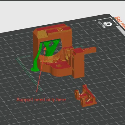Impact printhead Remix cho Ender 3 / NEO / PRO (không phải E3 V2 V3) HGX-Lite kèm mount CR-touch