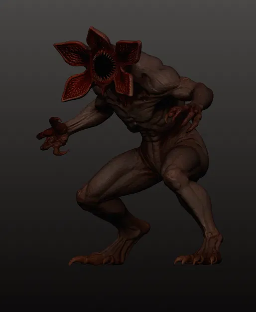 QUÁI VẬT DEMOGORGON KINH DỊ STRANGER THINGS – TƯỢNG QUÁI VẬT CHI TIẾT CAO DÙNG ĐỂ IN 3D - Image 3