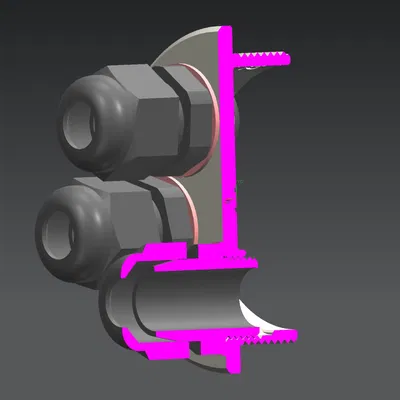 Bộ chuyển đổi nút chặn PG42 sang 5 đầu nối cáp PG9