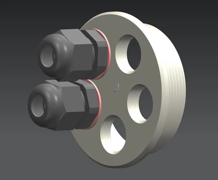 Bộ chuyển đổi nút chặn PG42 sang 5 đầu nối cáp PG9 - Image 3