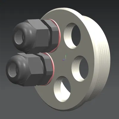 Bộ chuyển đổi nút chặn PG42 sang 5 đầu nối cáp PG9