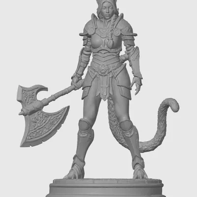 Mô hình Warhammer cat-girl 24