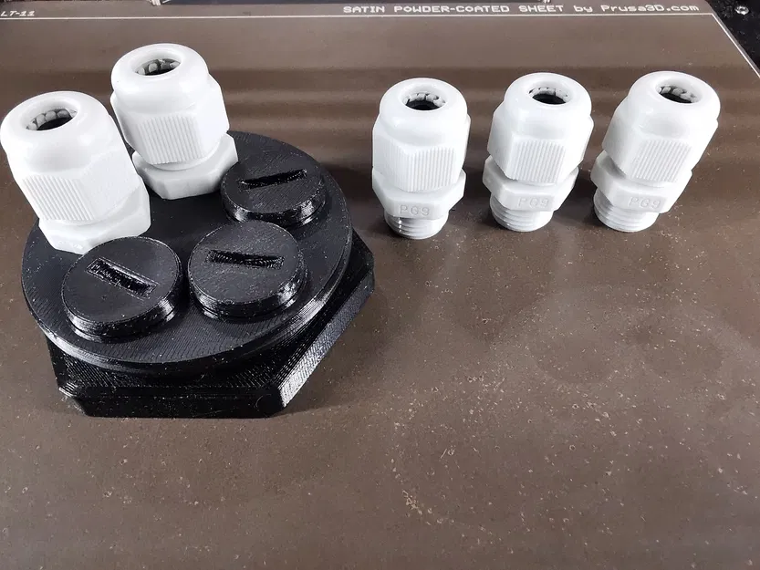 Bộ chuyển đổi nút chặn PG42 sang 5 đầu nối cáp PG9 - Image 10