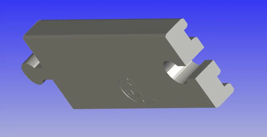 Thanh ray xe lửa cong và 2x bộ phận đực/cái - Image 2