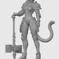 Mô hình Warhammer nữ mèo 25 - Thumbnail 1
