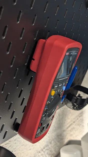 Giá treo Đồng hồ vạn năng UT139C cho Skadis với Hệ thống T-Clip - Image 2