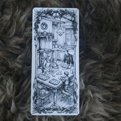 Dấu Trang Gia Đình Nướng Bánh Giáng Sinh