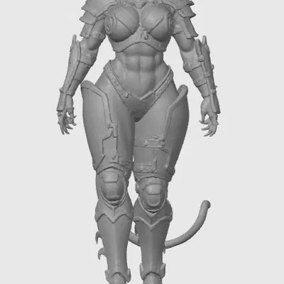 Mô hình Warhammer cat-girl 28