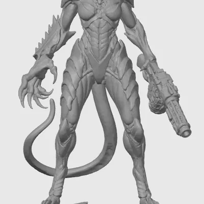 Mô hình Warhammer Cat-girl 30