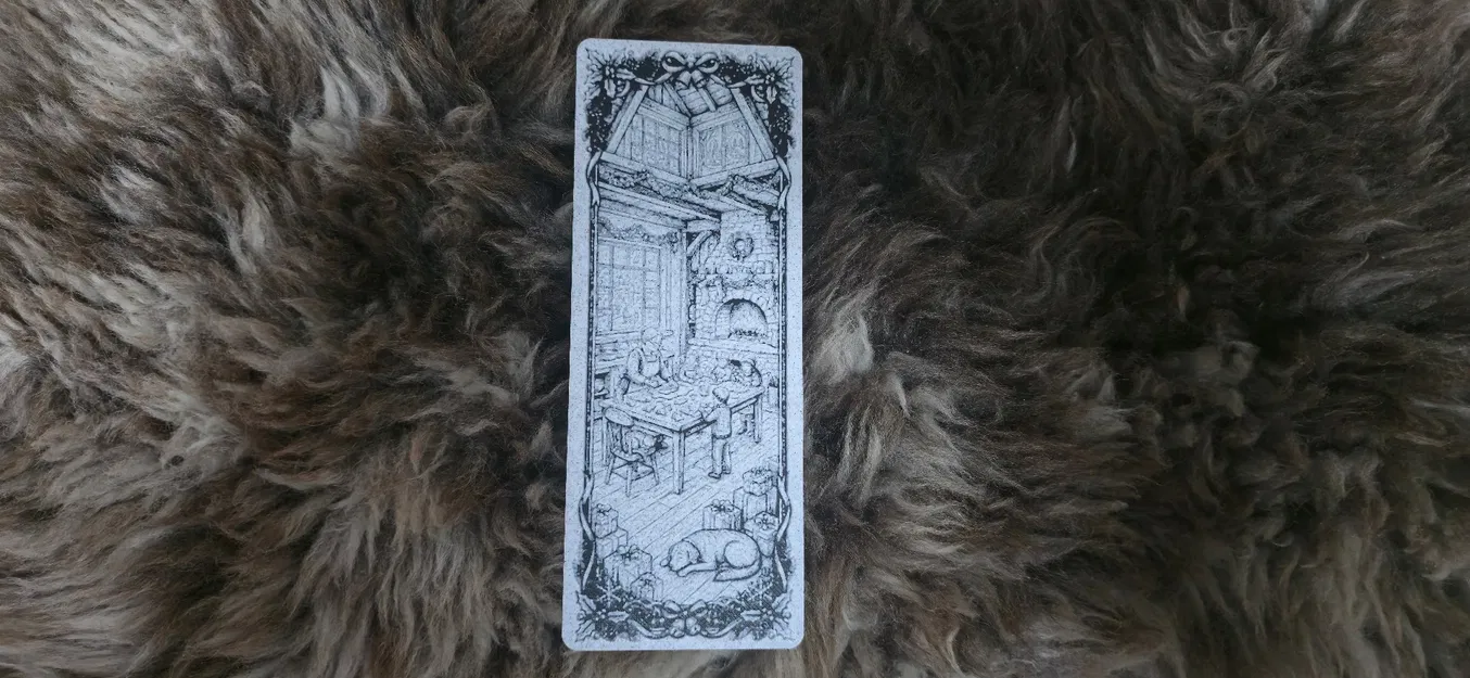 Bookmark Gia Đình Lò Sưởi Giáng Sinh Ấm Áp - Image 1