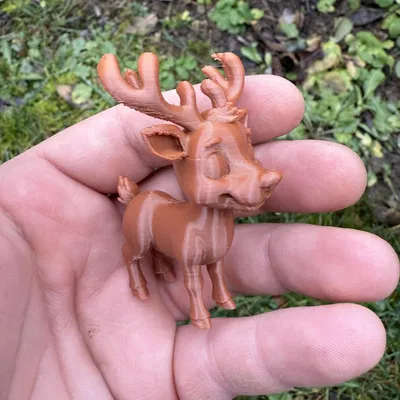 Gia đình tuần lộc Giáng sinh dễ thương