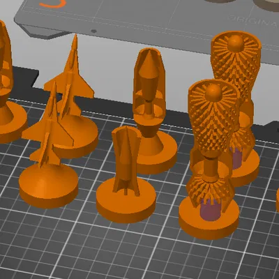 Bộ Cờ Vua Chủ Đề Động Cơ Phản Lực