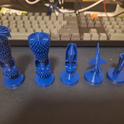 Bộ Cờ Vua Chủ Đề Động Cơ Phản Lực