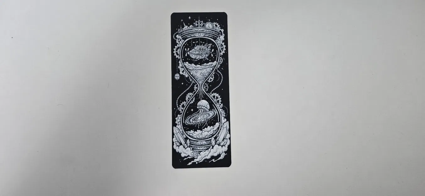 Khắc Dấu Đồng Hồ Cát Vũ Trụ Phong Cách Steampunk - Image 1