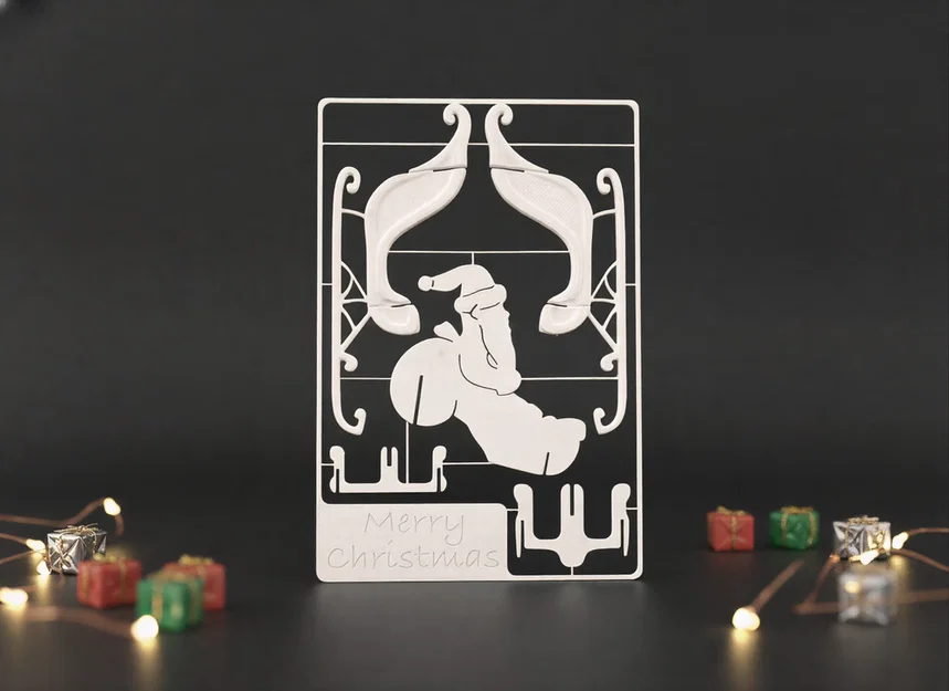 Xe Tuần Lộc Santa - Thiệp Giáng Sinh Kit Card - chỉ 16g! - Image 4