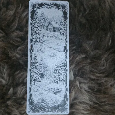 Bookmark Hình Cabin Mùa Đông Tuyết Rơi Cùng Thế Giới Hoang Dã