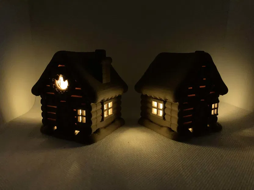 Ngôi nhà Giáng sinh Tuyết nhỏ – Trang trí nến (2 Phiên bản ánh sáng) - Image 1