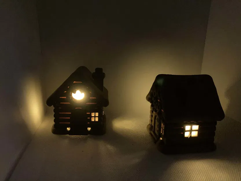 Ngôi nhà Giáng sinh Tuyết nhỏ – Trang trí nến (2 Phiên bản ánh sáng) - Image 2