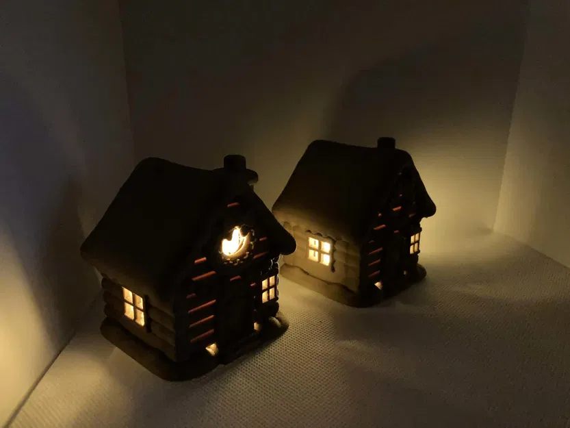 Ngôi nhà Giáng sinh Tuyết nhỏ – Trang trí nến (2 Phiên bản ánh sáng) - Image 3