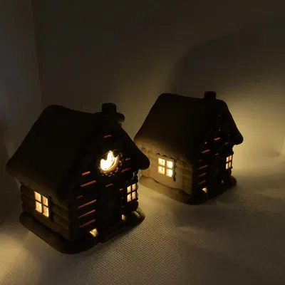 Ngôi nhà Giáng sinh Tuyết nhỏ – Trang trí nến (2 Phiên bản ánh sáng)