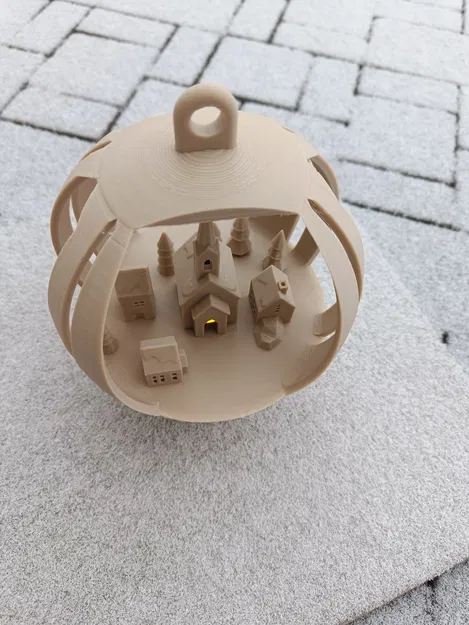 Bóng đèn Giáng sinh với Làng mùa đông & Nhà thờ - Image 3