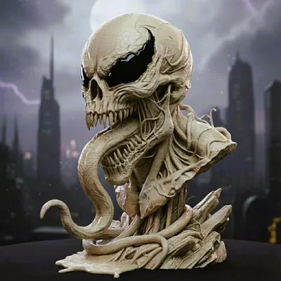 Venom (Marvel) - Bộ Sưu Tập Đầu Lâu Bán Thân