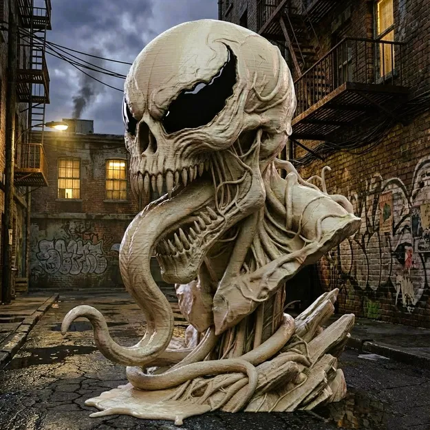 Venom (Marvel) - Bộ Sưu Tập Đầu Lâu Bán Thân - Image 2