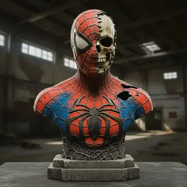 Spiderman (Marvel) - Bộ sưu tập Đầu lâu Bức tượng - Image 1