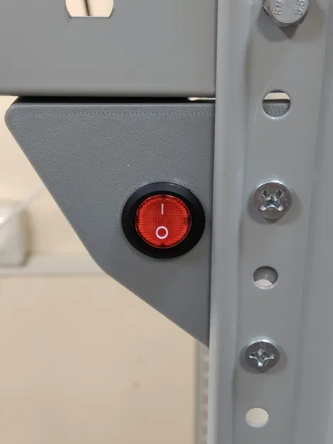 Giá đỡ công tắc gạt gắn tủ rack - Image 1