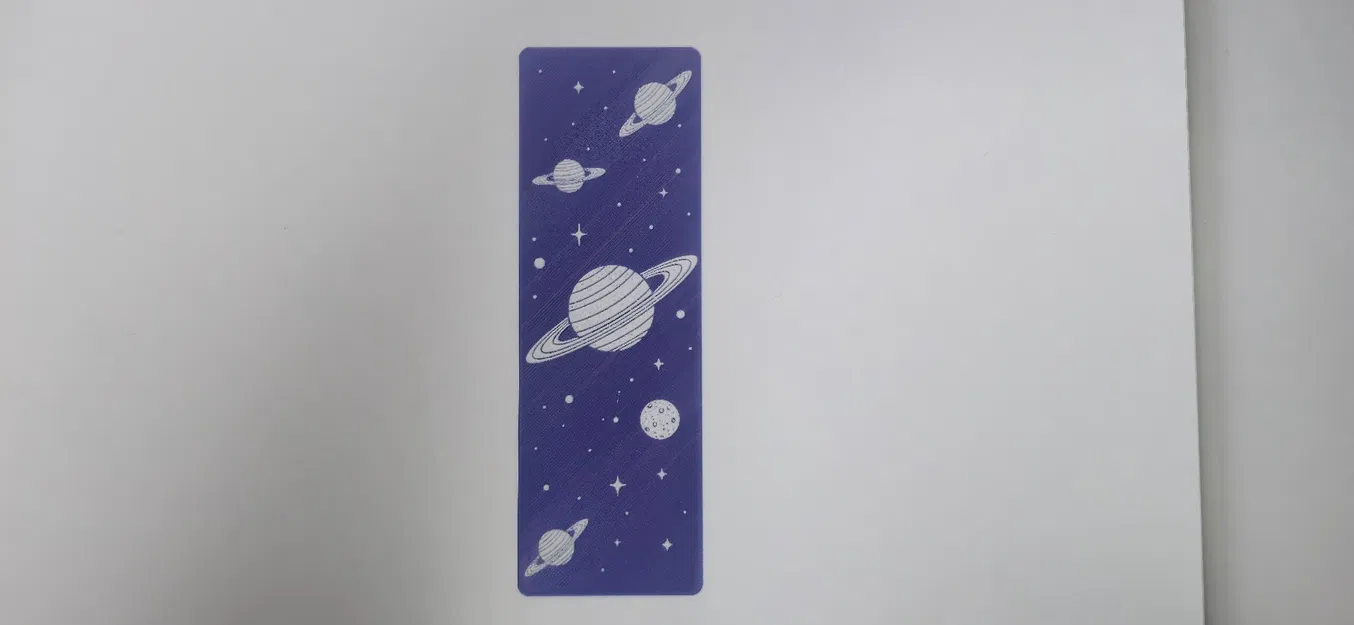 Dấu trang Sao Thổ & Hành tinh có Vành màu Tím - Image 1