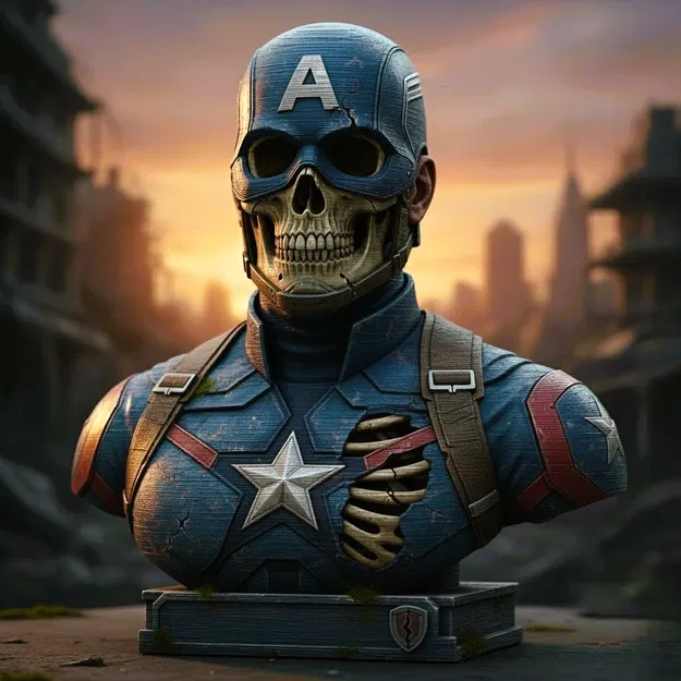 Capitan America (Marvel) - Bộ Sưu Tập Đầu Lâu - Image 1