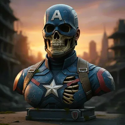Capitan America (Marvel) - Bộ Sưu Tập Đầu Lâu