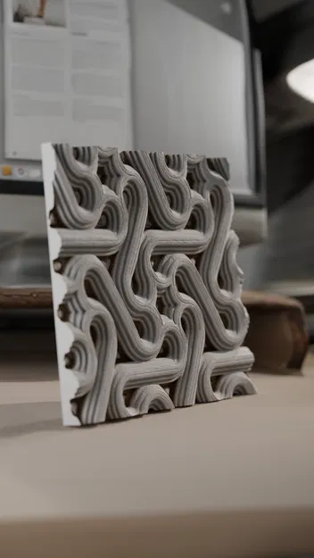 Mê cung Giảm áp Lưới Lỗ - Nghệ thuật Treo tường Mạng Lưới Ống Hữu cơ - Image 1