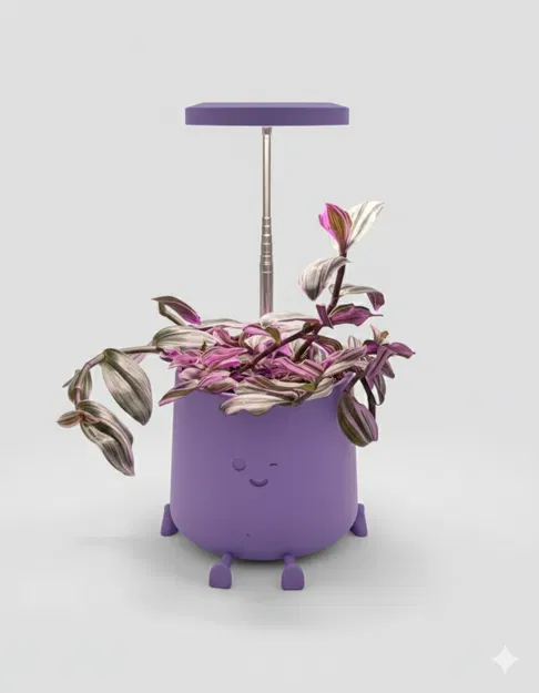 Chậu Cây Vui Vẻ Có Chỗ Gắn Đèn Trồng Cây - Chậu 7 Inch - Image 1