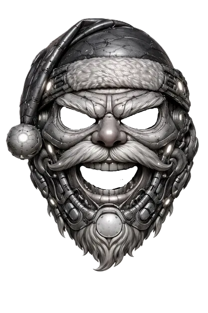 Mặt Nạ Santa (Cyber) | Vỏ Mũ Helmet - Image 1