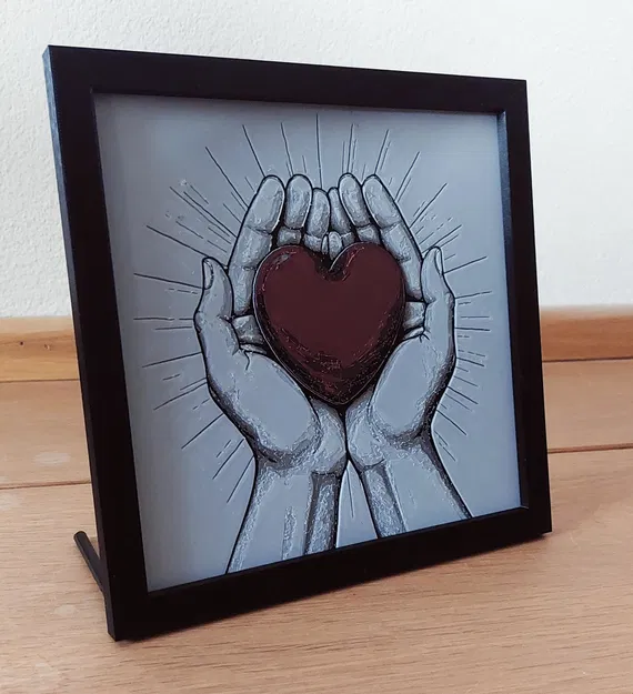 Mô hình "Heart HueForge" - Trái tim sắc màu từ HueForge - Image 2