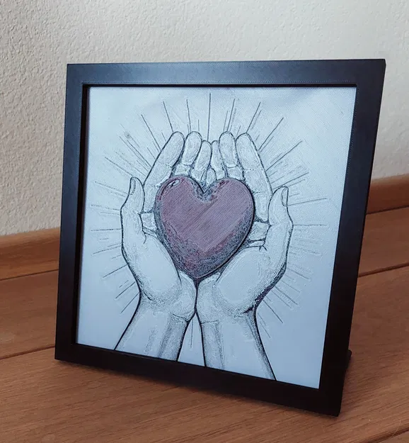 Mô hình "Heart HueForge" - Trái tim sắc màu từ HueForge - Image 3