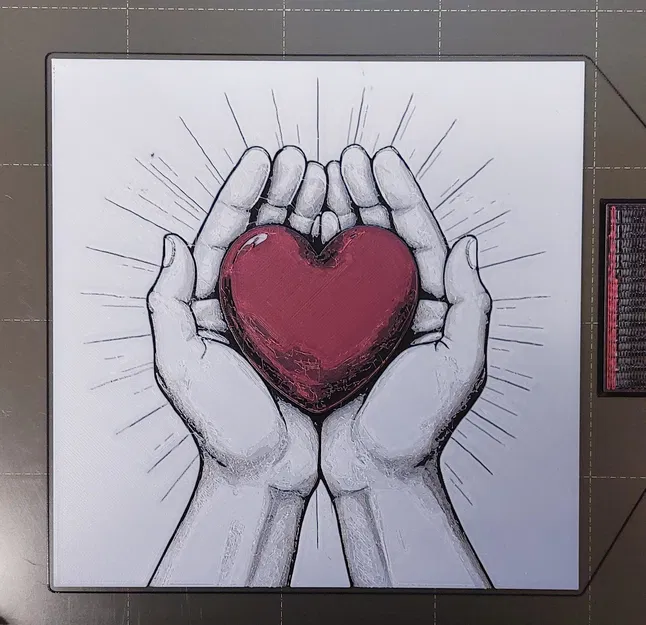 Mô hình "Heart HueForge" - Trái tim sắc màu từ HueForge - Image 4