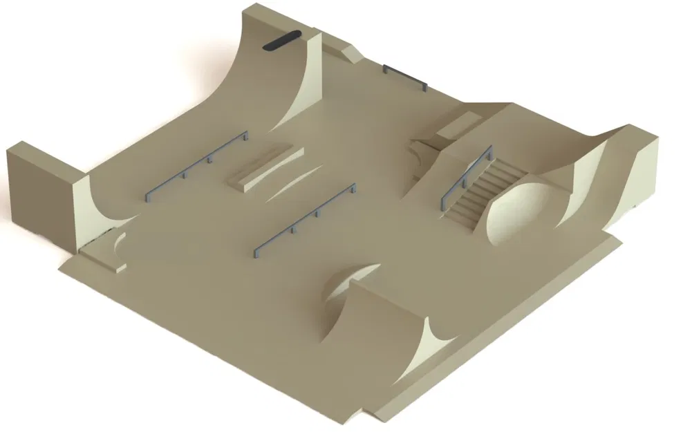 Mini SkatePark - Ván Trượt Ngón - Image 1