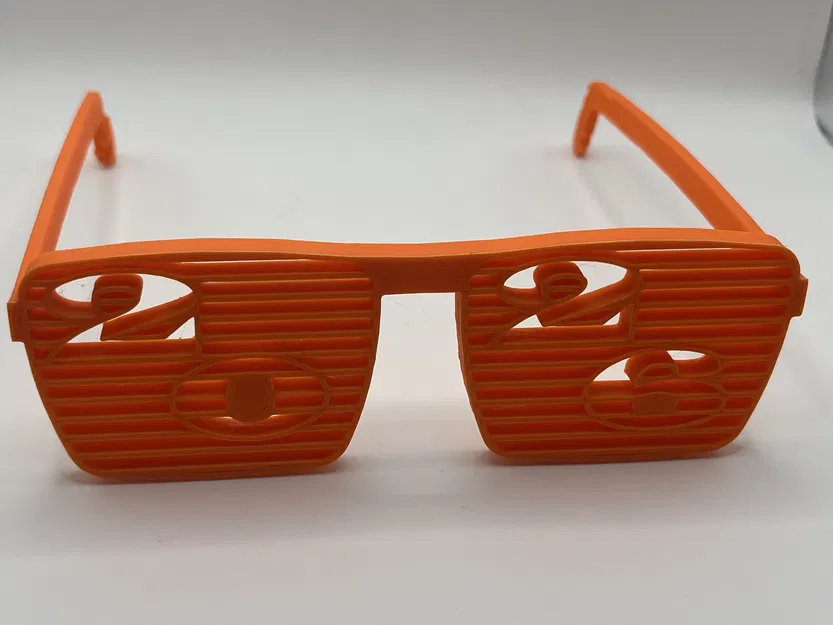 Kính Tiệc Năm Mới 2026 – Kính Mắt 3D Kiểu Thanh Chớp - Image 1