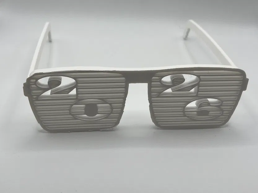 Kính Tiệc Năm Mới 2026 – Kính Mắt 3D Kiểu Thanh Chớp - Image 2