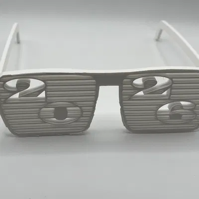 Kính Tiệc Năm Mới 2026 – Kính Mắt 3D Kiểu Thanh Chớp