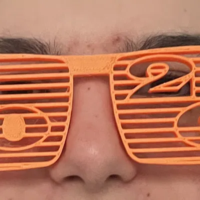 Kính Tiệc Năm Mới 2026 – Kính Mắt 3D Kiểu Thanh Chớp