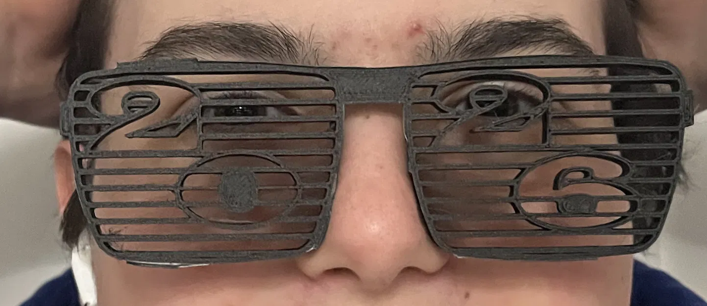 Kính Tiệc Năm Mới 2026 – Kính Mắt 3D Kiểu Thanh Chớp - Image 5