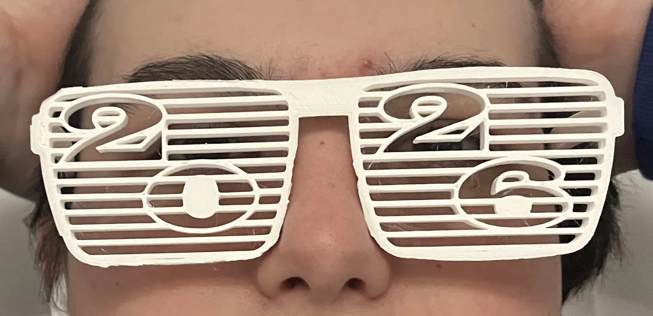 Kính Tiệc Năm Mới 2026 – Kính Mắt 3D Kiểu Thanh Chớp - Image 6