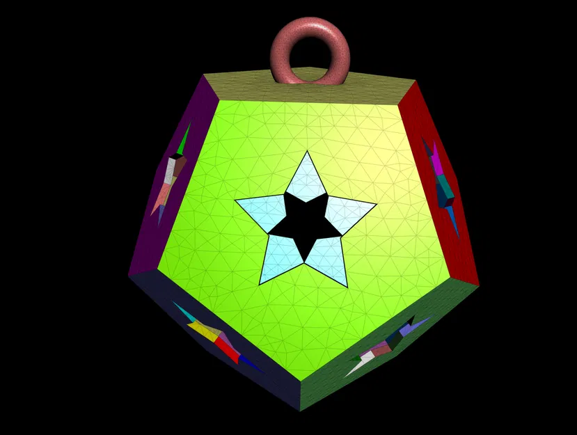 Đồ trang trí Giáng Sinh hình Dodecahedron - Image 2