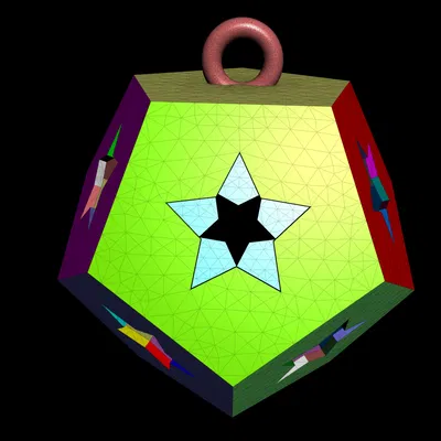 Đồ trang trí Giáng Sinh hình Dodecahedron