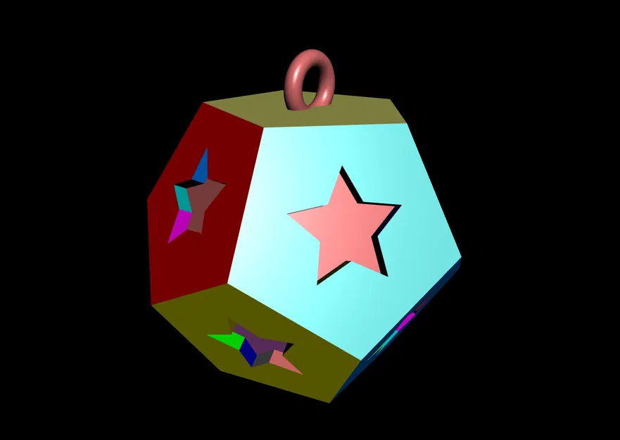 Đồ trang trí Giáng Sinh hình Dodecahedron - Image 3